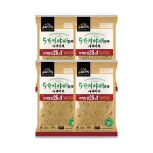 늘푸른바다 고래사어묵 5가지 야채듬뿍 사각어묵 300g (4개)