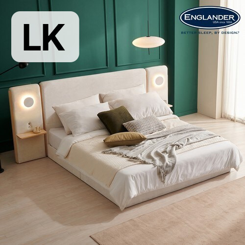 잉글랜더 제이크 유타원단 패브릭 침대 LK (스테이프리미엄롤팩독립)