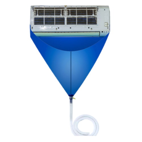 디미스 스탠드형 에어컨 청소 방수포 블루커버