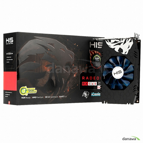 HIS 라데온 RX 560 14CU iCooler OC D5 2GB