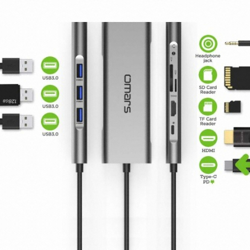 Wellmade OMARS 9in1 Type C ��Ƽ ��� �ؿܱ���