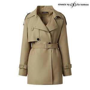 96NY 트렌치 벨티드 롱 자켓 NP1JK014L0_이미지