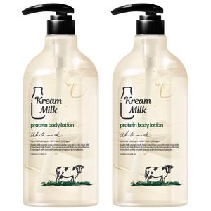  폴메디슨 크림밀크 단백질 산양유 바디로션 화이트머스크향 1.1L [2개]