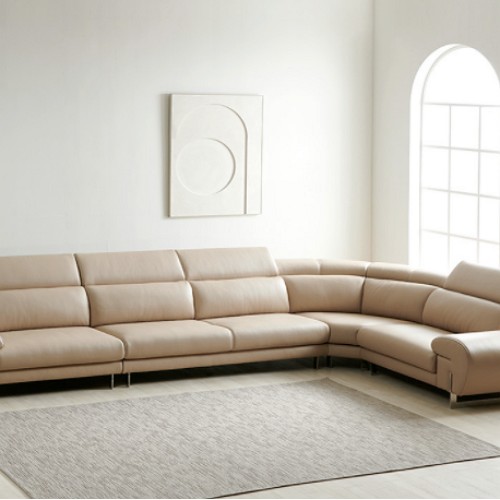 디쟈트 클라우드 코너 천연가죽 소파 6인용_이미지