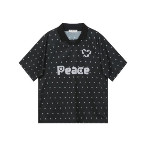 BAUF 28일 배송 도트 져지 티셔츠 블랙 209199