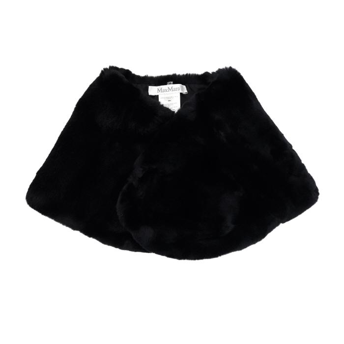 45860247 블랙 LAPIN REX 레빗 모피 퍼 여성 머플러aa60919
