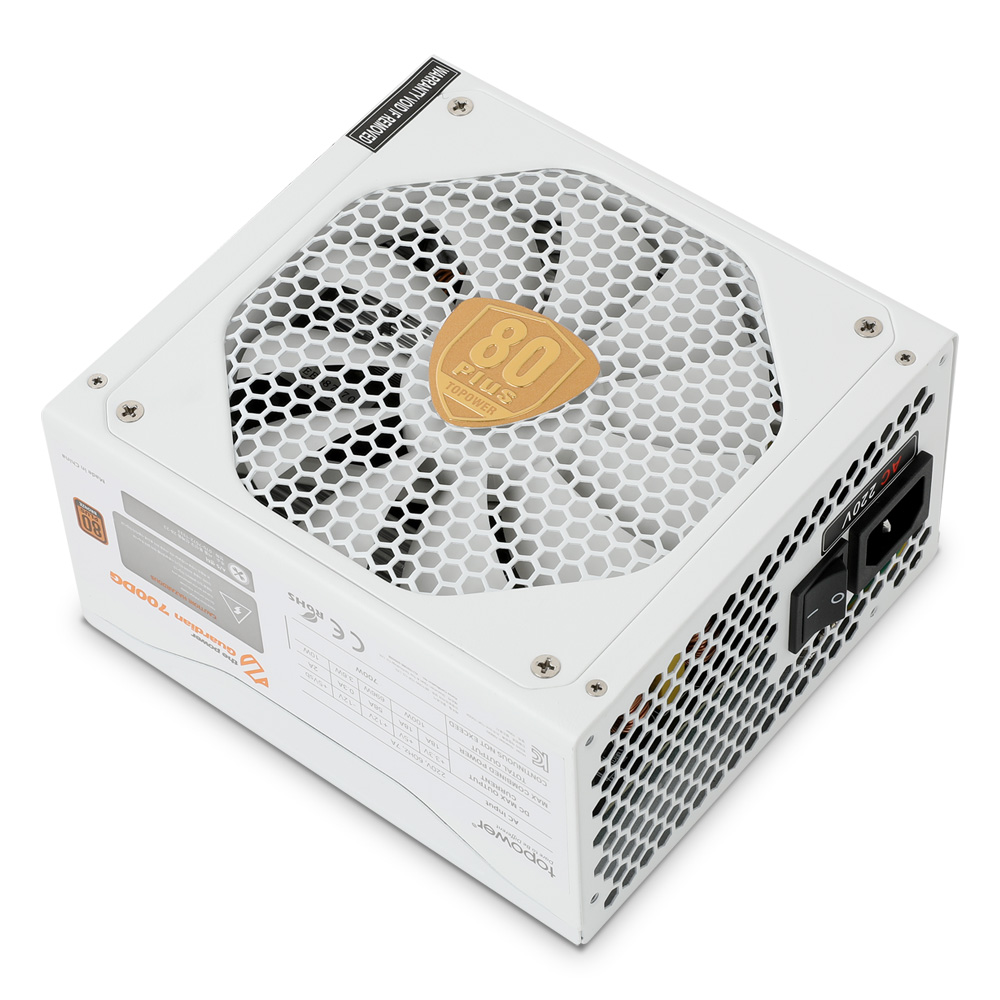 topower Guardian TOP-700DG Single Rail 80PLUS브론즈 화이트_이미지