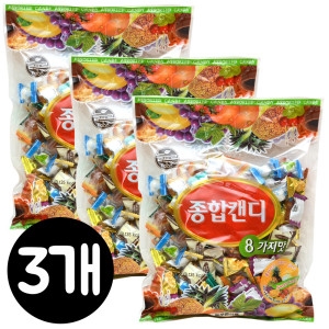 종합캔디 800gx3개/대용량/과일사탕/8가지맛