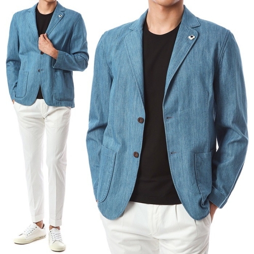  라르디니 플라워 부토니에 워싱 대님자켓EIAMA EIC1219 801