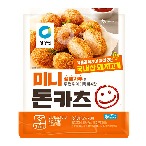 대상 청정원 미니 돈카츠 340g이미지입니다. 누르면 해당 게시물로 새창이동합니다.