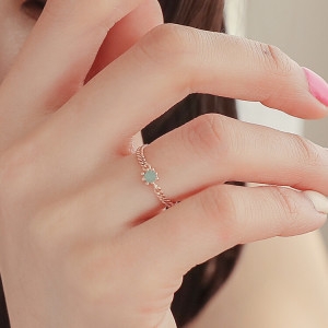 핸드메이드+쇼핑백/Fortuna/ Elle 925 Silver Ring RR-60188