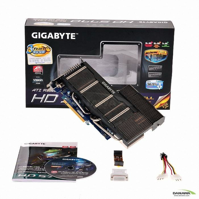 GIGABYTE 라데온 HD 5770 UDV D5 1GB Silent-Cell_이미지