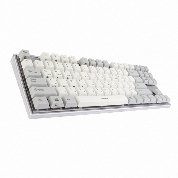 앱코 HACKER K935P PBT 무접점 (화이트, 45G)_이미지