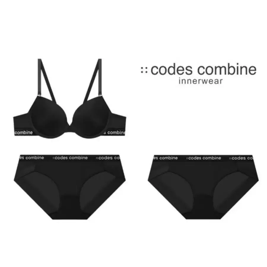  코데즈컴바인 CODES COMBINE 브라SET 브라1 팬티2 WBRBP161BK WWBRBP161BK-ICL 1786826