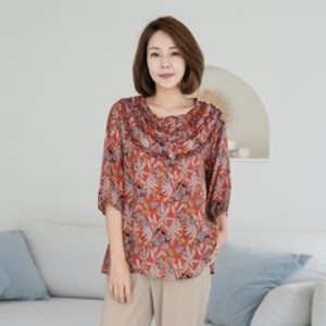 마담4060 엄마옷 러빗프릴블라우스-ZABL305001_이미지