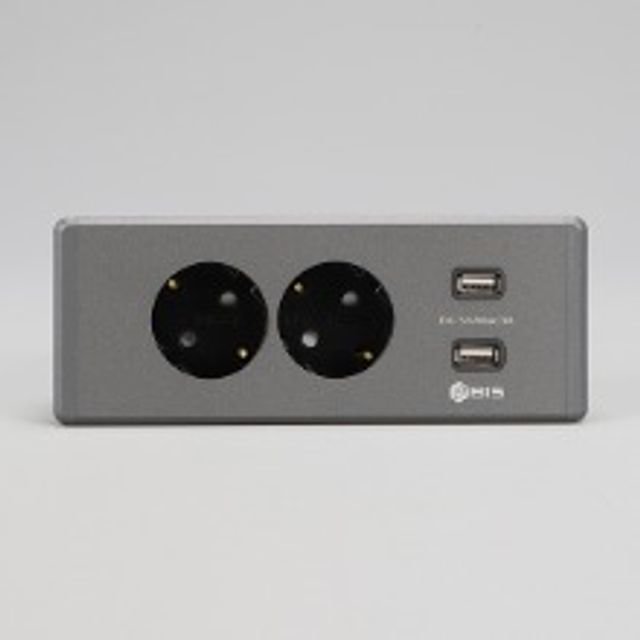 2구 USB 빌트인 콘센트 BID-2002M