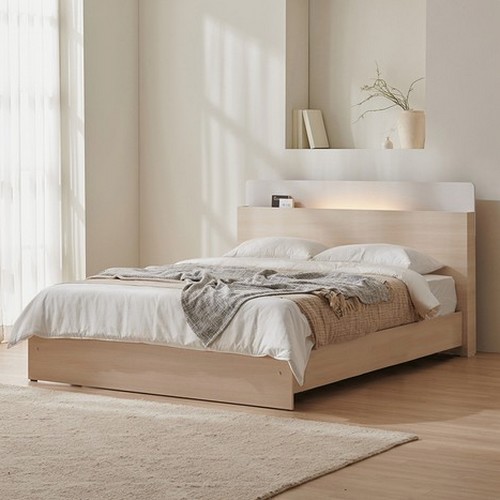 모닝듀 KC735 호텔라인 평상 LED침대 Q