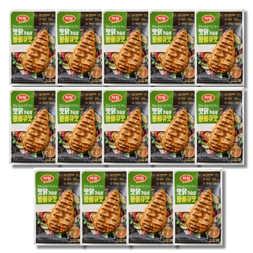 하림 맛닭가슴살  바베큐맛 100g (14개)