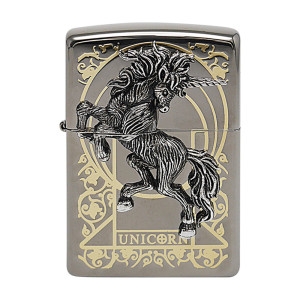 지포 ZIPPO 라이터 UNICORN-2 BK 지포라이터_이미지