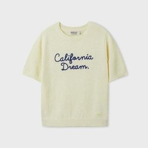 후아유 Lettering Boucle Sweater WHKAF2421F_이미지