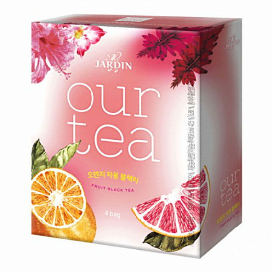 쟈뎅  아워티 오렌지 자몽 블랙티 4T (1개)