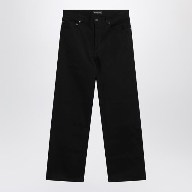 �߷��þư� Black cotton denim trousers 857194TTWA4/XM BALEN-1000 310-30 Black ����