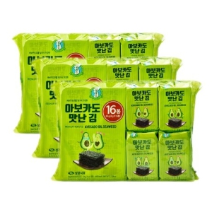 성경식품 지도표성경김 아보카도 맛난김 4g [48개]