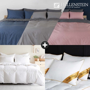  헬렌스타인 먼지없는 알러지케어 프리미엄 덕다운 이불 패키지 [킹 K]