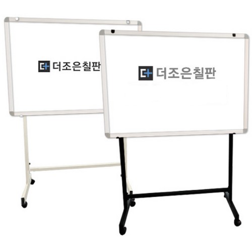 더조은칠판 일반 화이트보드 + 이동식 스탠드 세트 (90x60cm)_이미지