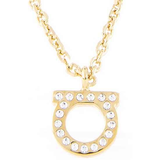 살바토레페라가모 페라가모 크리스탈 간치니 목걸이 스몰 760131 0696654