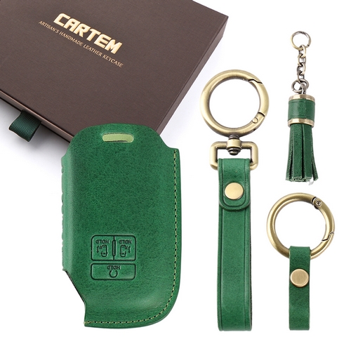 카템 3D 감탄 가죽 스마트키 케이스 기아 7버튼 전용 K07_이미지