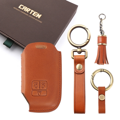 카템 3D 감탄 가죽 스마트키 케이스 기아 7버튼 전용 K07