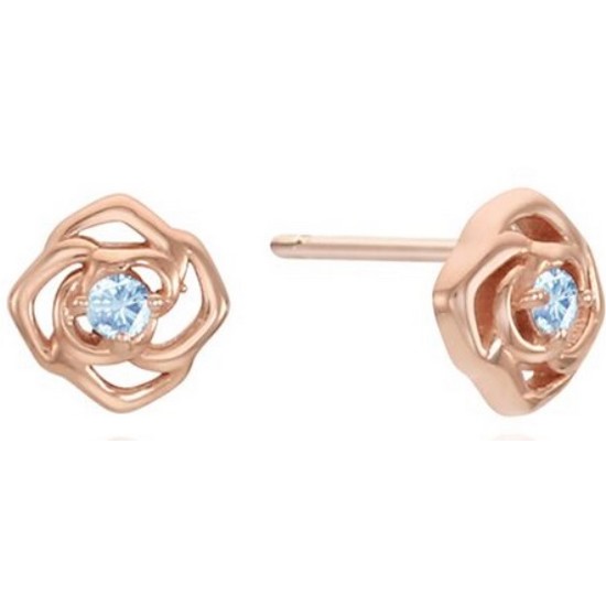 로즈몽 SILVER 귀걸이 (3월 탄생석) RC0355_이미지