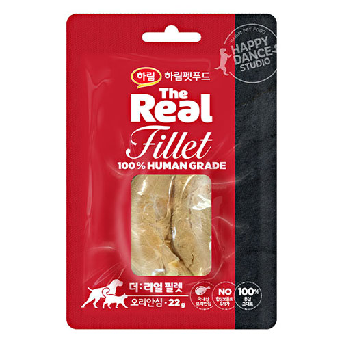 하림펫푸드 더리얼 필렛 오리안심 22g (5개)