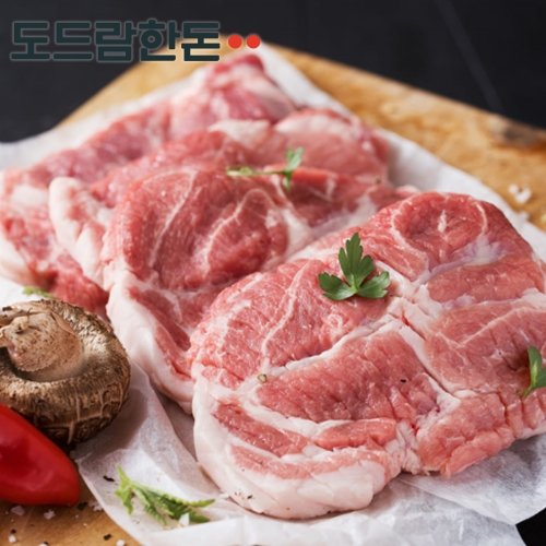 도드람푸드 도드람한돈 칼집 목심 구이용 1kg (2개)