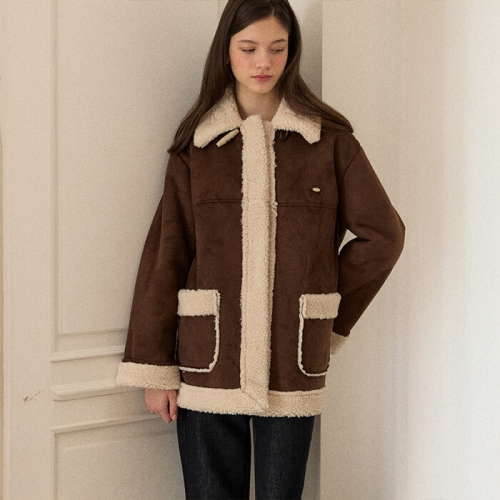 아워호프 Shia Shearling Mustang Coat Brown H25WT-OT02-BRO