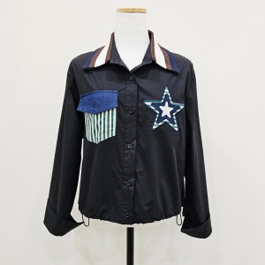 포커스 브론셔츠밑단스트링점퍼 FF5I3JK3044BK_SH_이미지