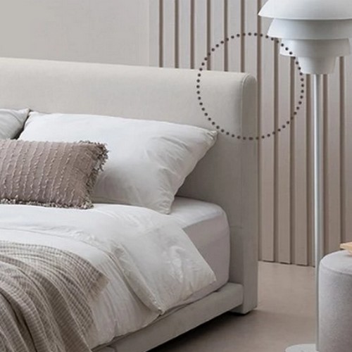 레이디가구 레브 기능성 패브릭 볼드헤드 침대 Q (포그니20독립)_이미지