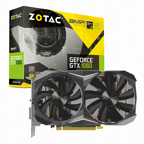 ZOTAC AMP 지포스 GTX1060 D5X 6GB 백플레이트