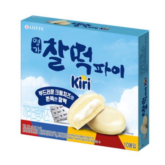 롯데웰푸드 명가 찰떡파이 끼리 크림치즈 10개입 250g (1개)