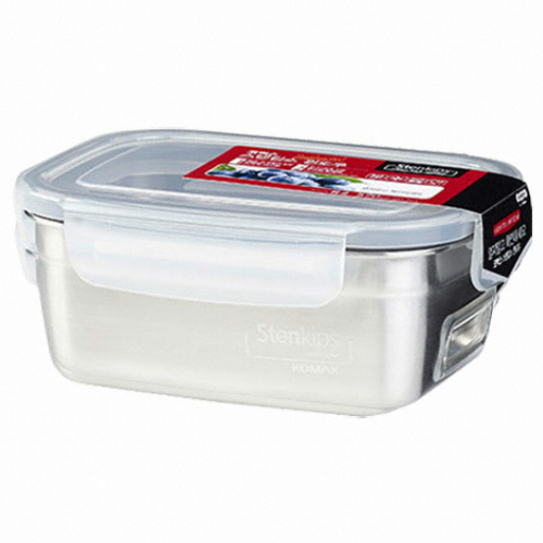 스텐킵스 윈도우 밀폐용기 직사각 2호 570ml