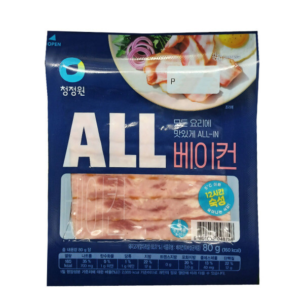 대상 청정원 ALL 베이컨 80g