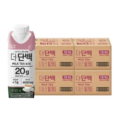빙그레 더단백 드링크 밀크티 250ml (72개)