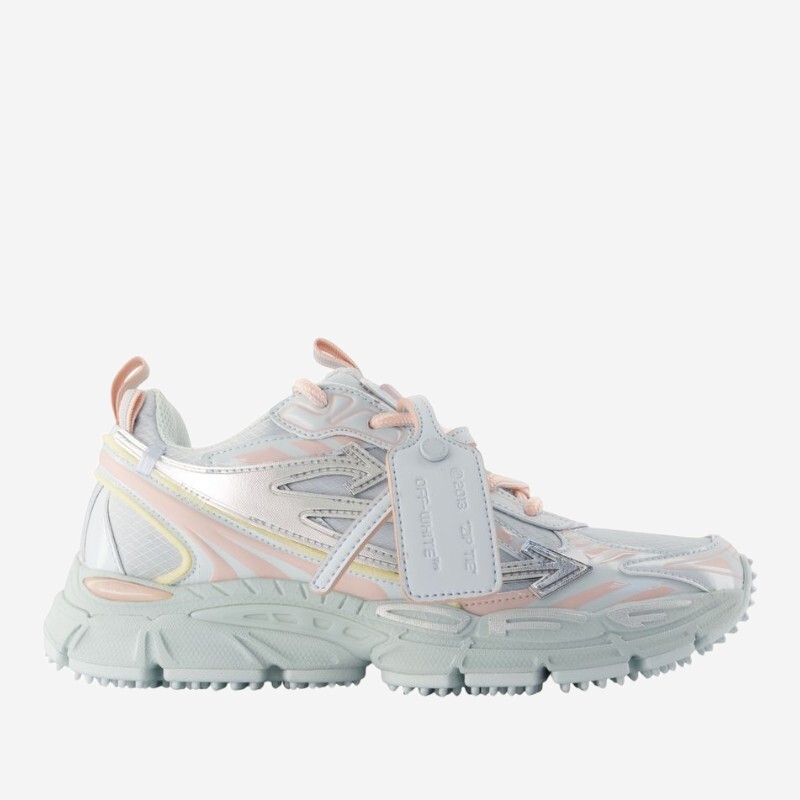 오프화이트 청키 레이어드 패널 로우탑 스니커즈 OF05752025 LIGHT GREY SILVER