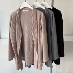 아이우먼 빅사이즈사랑해요 K814L301 오픈골지레이롱가디건 TM