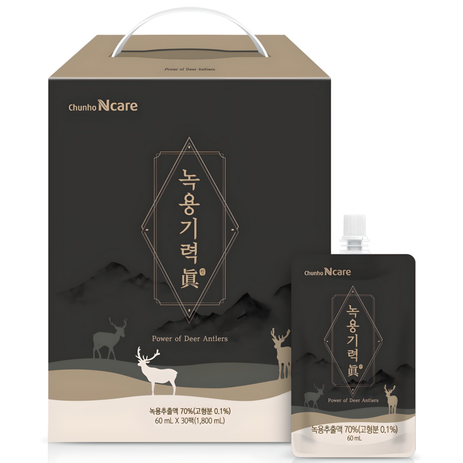 천호엔케어 녹용기력 진 60ml 30포 (6개)_이미지