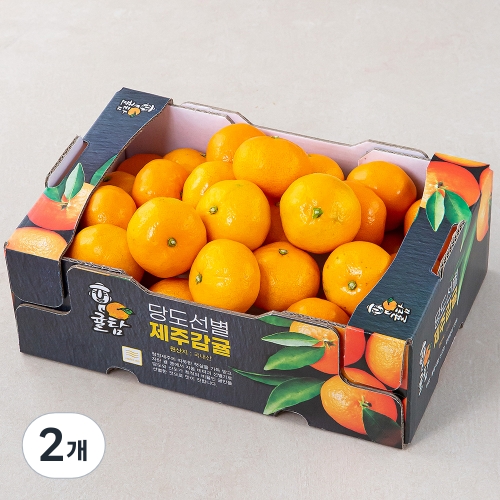 한성영농조합 귤탐 당도선별 감귤 11brix 로얄과 2kg (2개)