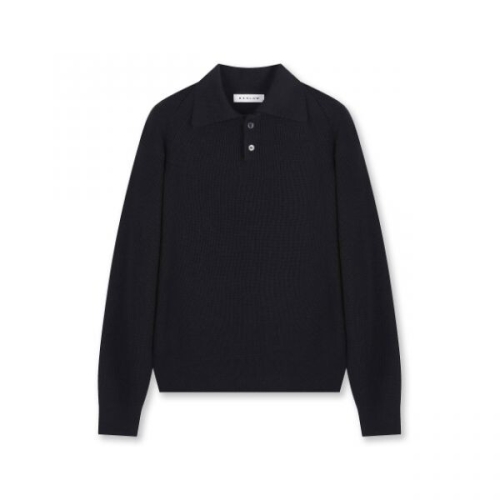 슈퍼텍스앤컴퍼니 비슬로우 BESLOW REGULAR FIT COLLAR KNIT NAVY REFICOKNNA 365476