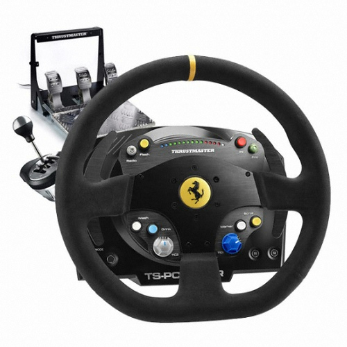 TS-PC RACER 페라리488 챌린지 에디션 하이엔드 레이싱 휠 +TH8A시프터,T3PA Pro(3페달)_이미지