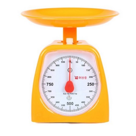 남선 러브송 주부저울 오렌지색 (1kg)_이미지